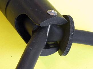 The JB-3 Leg Bag Drain in the closed position